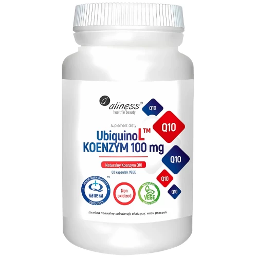 Aliness - UbiquinoL KANEKA Naturalny KOENZYM 100 mg - 60 kapsułek